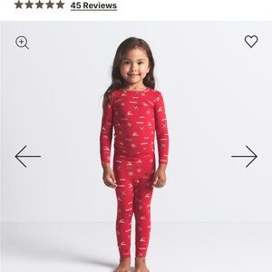 SKIMS Kids Red Pajama Set